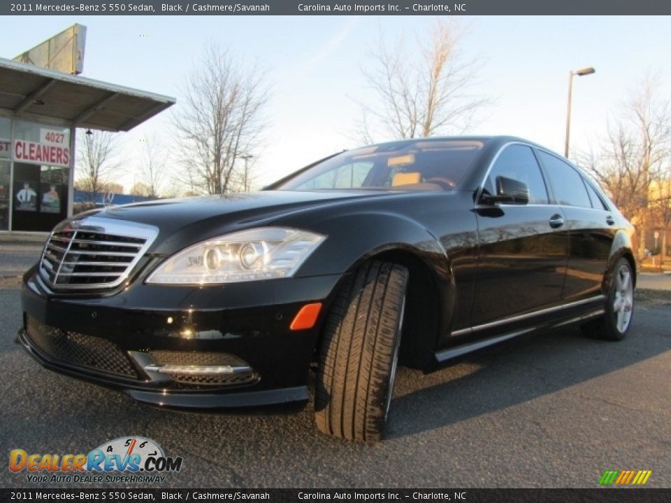 2011 Mercedes-Benz S 550 Sedan Black / Cashmere/Savanah Photo #6