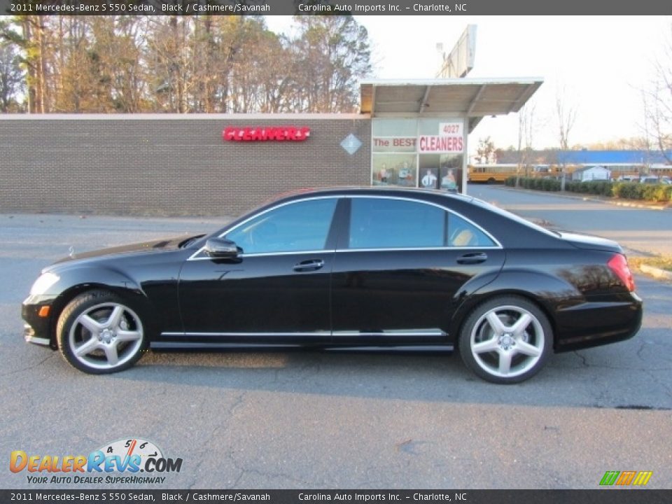 2011 Mercedes-Benz S 550 Sedan Black / Cashmere/Savanah Photo #7