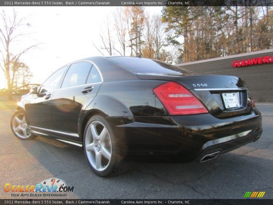 2011 Mercedes-Benz S 550 Sedan Black / Cashmere/Savanah Photo #8