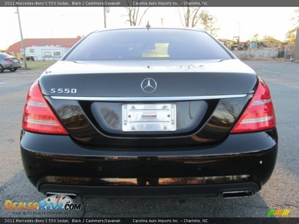 2011 Mercedes-Benz S 550 Sedan Black / Cashmere/Savanah Photo #9