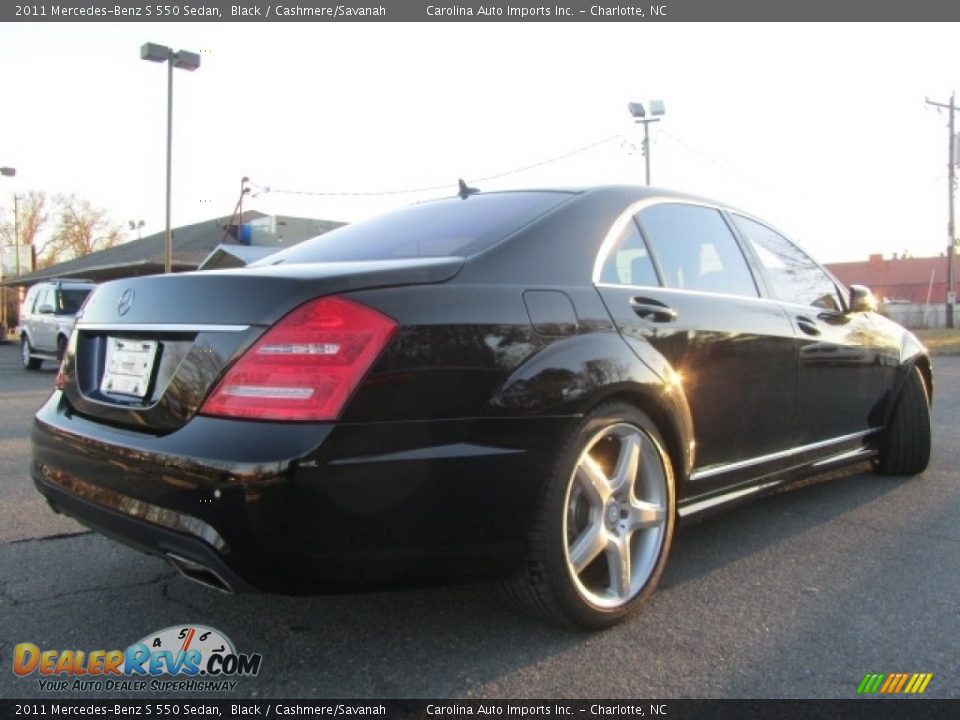 2011 Mercedes-Benz S 550 Sedan Black / Cashmere/Savanah Photo #10