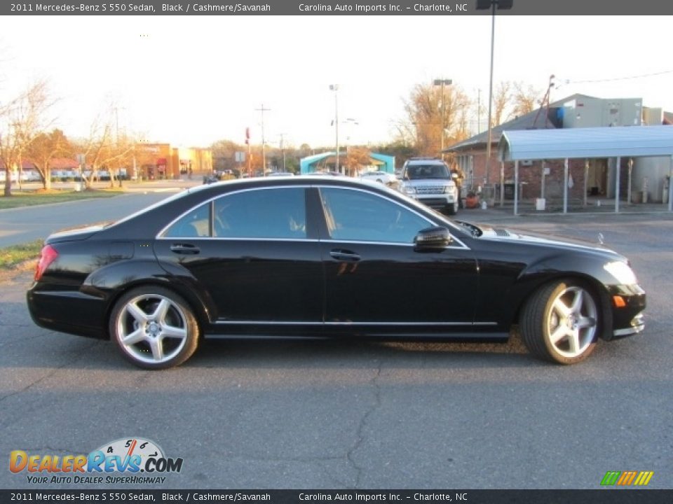 2011 Mercedes-Benz S 550 Sedan Black / Cashmere/Savanah Photo #11