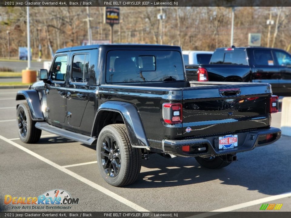 2021 Jeep Gladiator Overland 4x4 Black / Black Photo #6