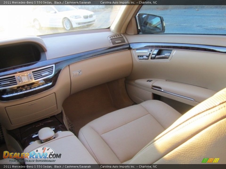 2011 Mercedes-Benz S 550 Sedan Black / Cashmere/Savanah Photo #14