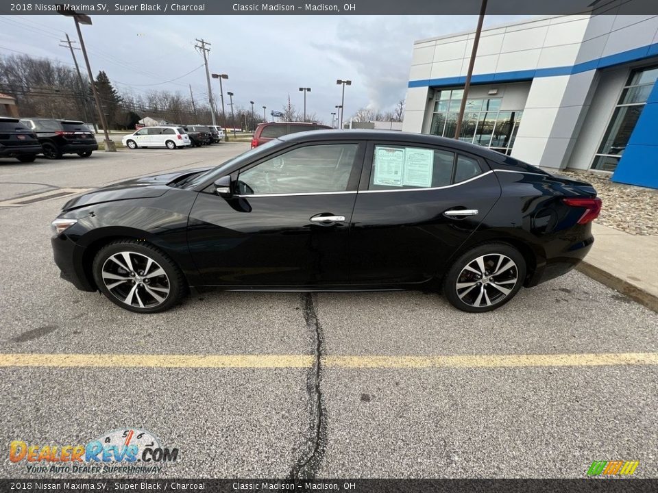 2018 Nissan Maxima SV Super Black / Charcoal Photo #2