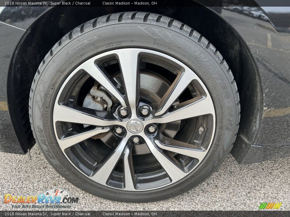 2018 Nissan Maxima SV Super Black / Charcoal Photo #5