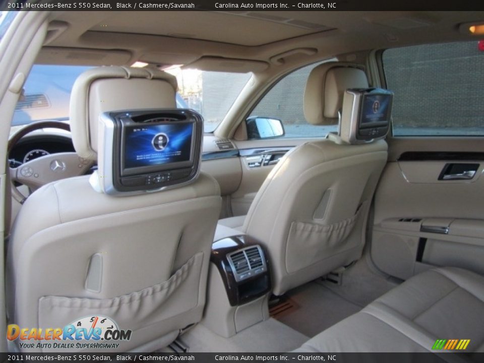 2011 Mercedes-Benz S 550 Sedan Black / Cashmere/Savanah Photo #20