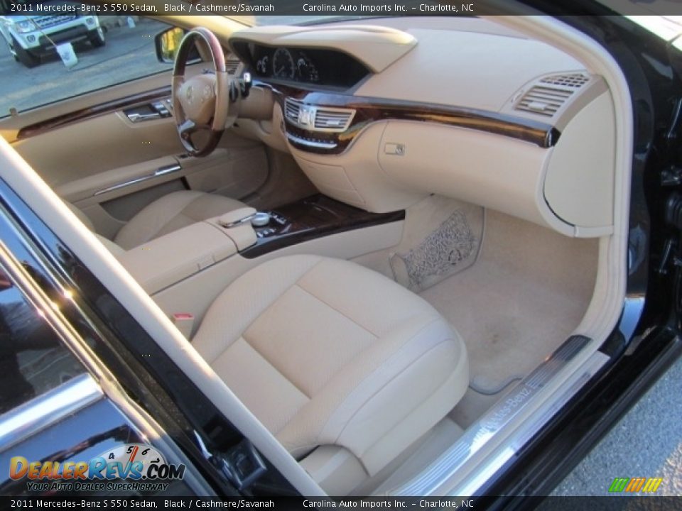 2011 Mercedes-Benz S 550 Sedan Black / Cashmere/Savanah Photo #21