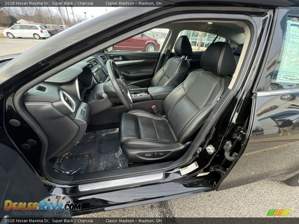 2018 Nissan Maxima SV Super Black / Charcoal Photo #6