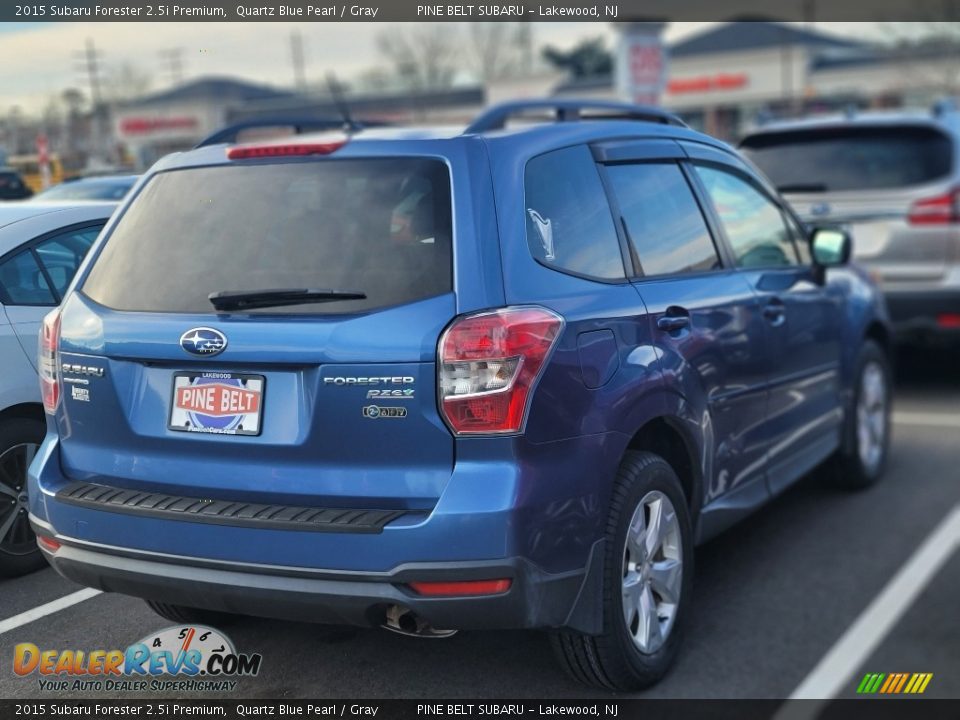 2015 Subaru Forester 2.5i Premium Quartz Blue Pearl / Gray Photo #2