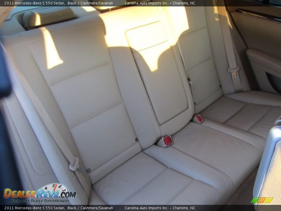 2011 Mercedes-Benz S 550 Sedan Black / Cashmere/Savanah Photo #24