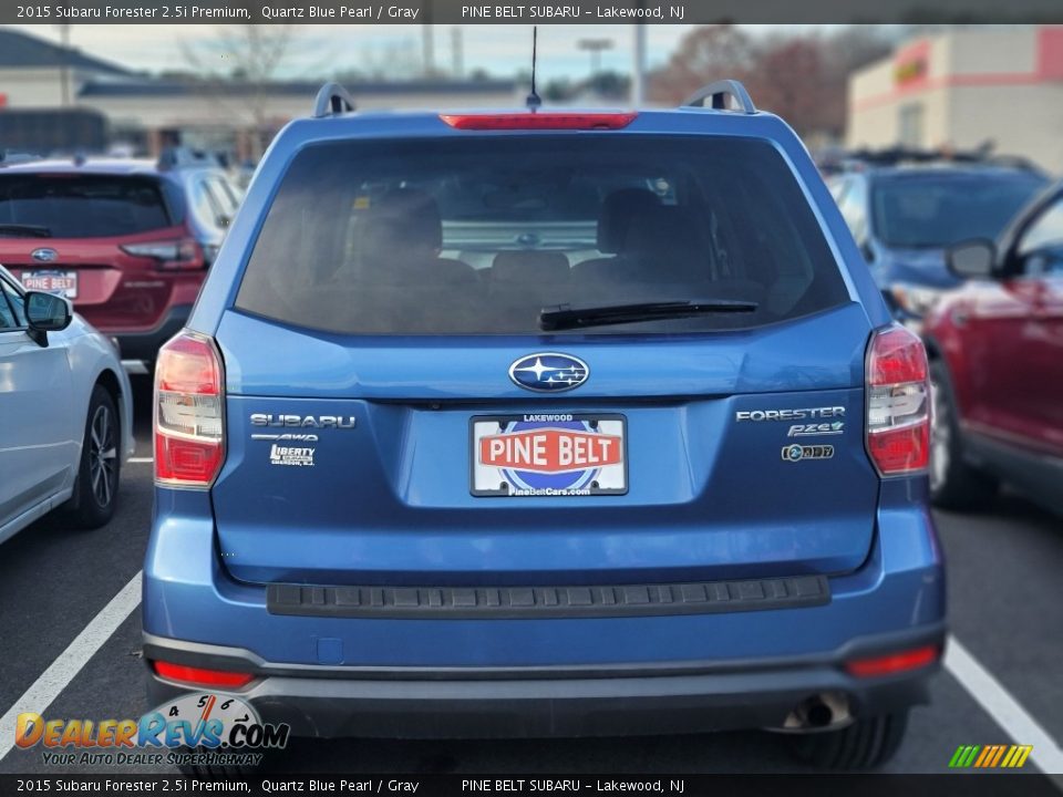 2015 Subaru Forester 2.5i Premium Quartz Blue Pearl / Gray Photo #3