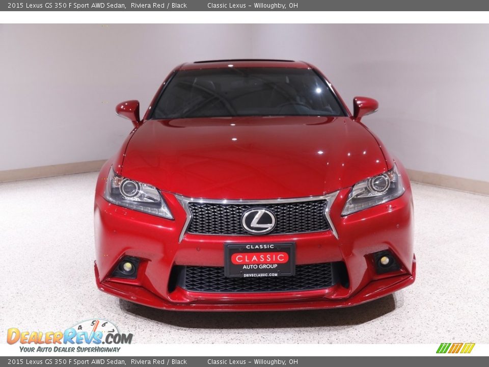 2015 Lexus GS 350 F Sport AWD Sedan Riviera Red / Black Photo #2