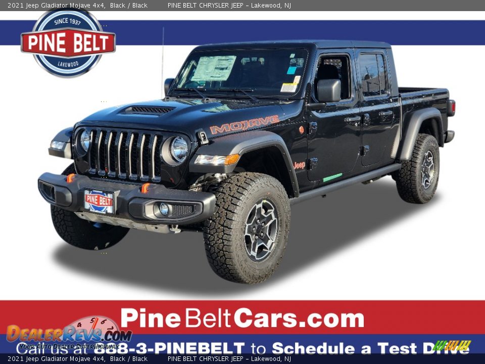 2021 Jeep Gladiator Mojave 4x4 Black / Black Photo #1