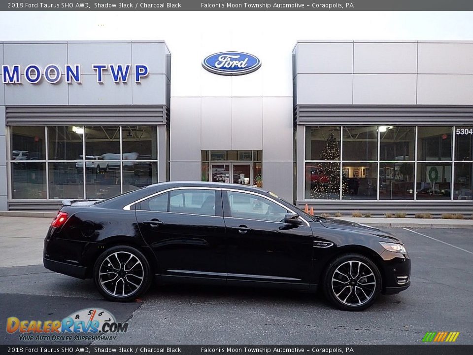 2018 Ford Taurus SHO AWD Shadow Black / Charcoal Black Photo #1