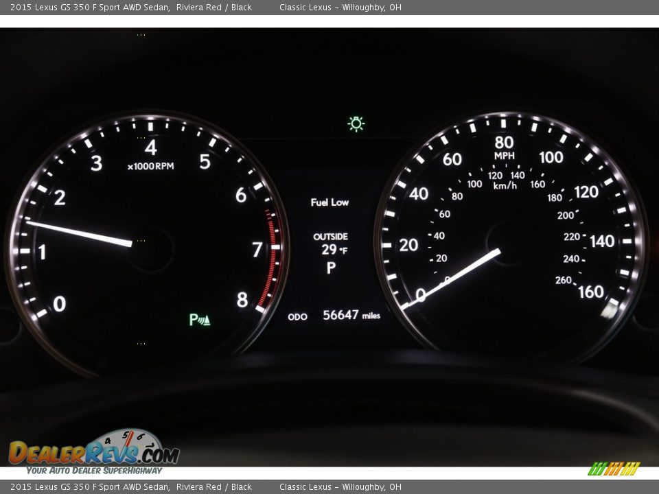 2015 Lexus GS 350 F Sport AWD Sedan Gauges Photo #8