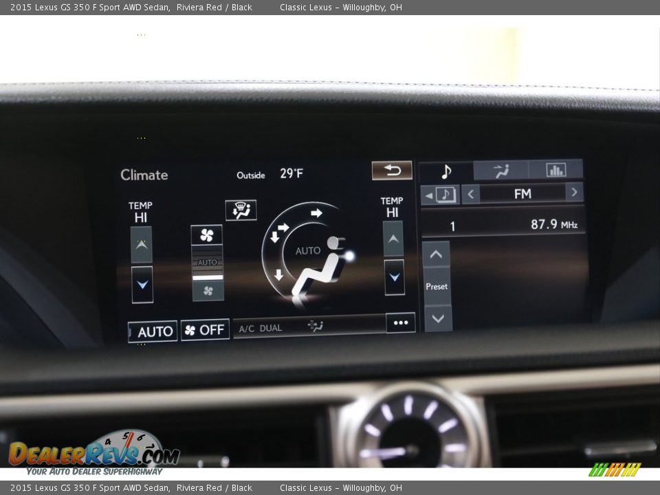 Controls of 2015 Lexus GS 350 F Sport AWD Sedan Photo #12