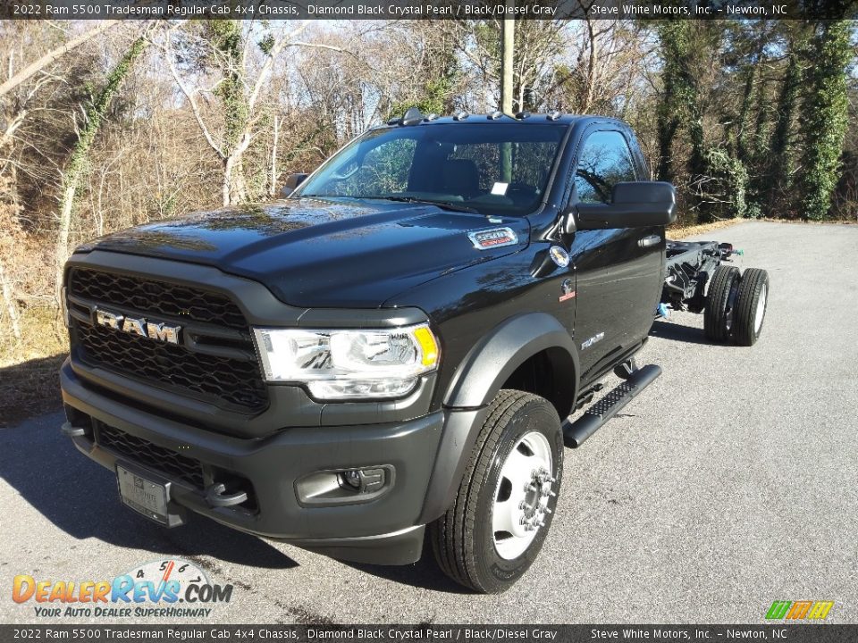 2022 Ram 5500 Tradesman Regular Cab 4x4 Chassis Diamond Black Crystal Pearl / Black/Diesel Gray Photo #2