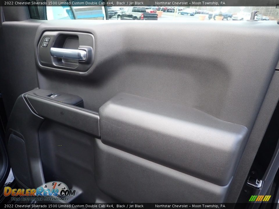 2022 Chevrolet Silverado 1500 Limited Custom Double Cab 4x4 Black / Jet Black Photo #16