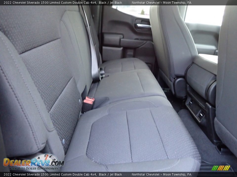 2022 Chevrolet Silverado 1500 Limited Custom Double Cab 4x4 Black / Jet Black Photo #17