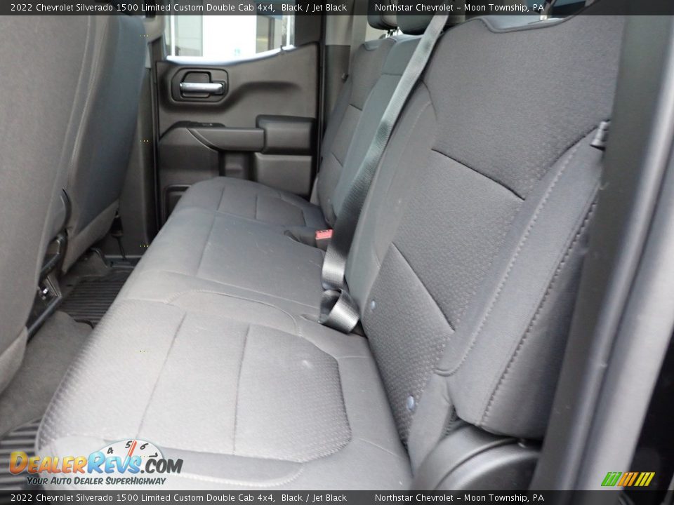 2022 Chevrolet Silverado 1500 Limited Custom Double Cab 4x4 Black / Jet Black Photo #22