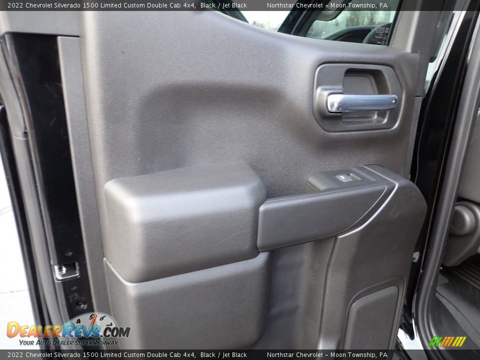 2022 Chevrolet Silverado 1500 Limited Custom Double Cab 4x4 Black / Jet Black Photo #24