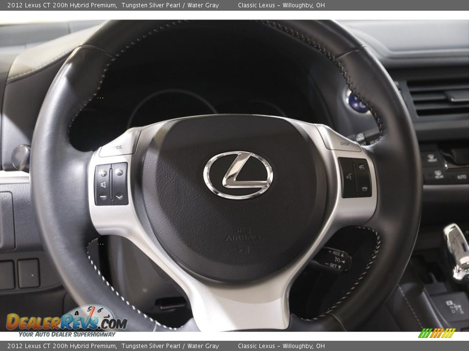 2012 Lexus CT 200h Hybrid Premium Tungsten Silver Pearl / Water Gray Photo #7