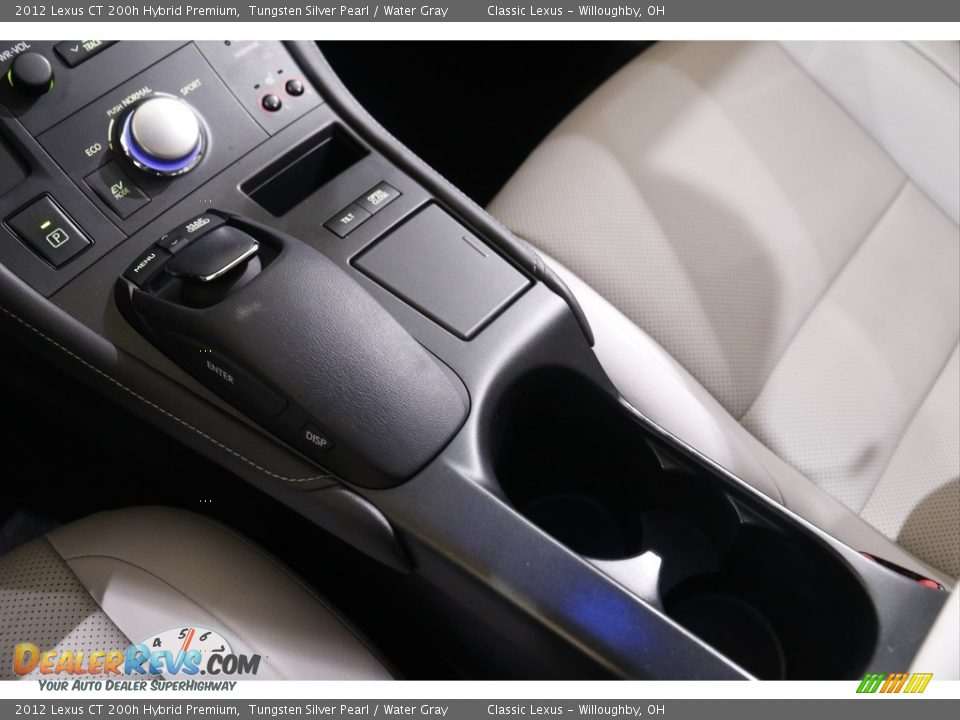 2012 Lexus CT 200h Hybrid Premium Tungsten Silver Pearl / Water Gray Photo #16