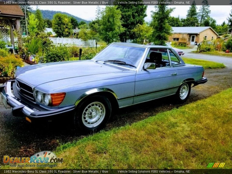 Silver Blue Metallic 1982 Mercedes-Benz SL Class 380 SL Roadster Photo #1