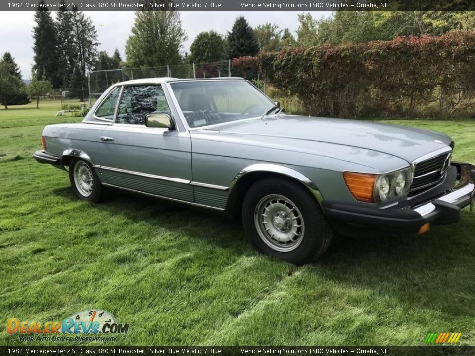 Silver Blue Metallic 1982 Mercedes-Benz SL Class 380 SL Roadster Photo #9