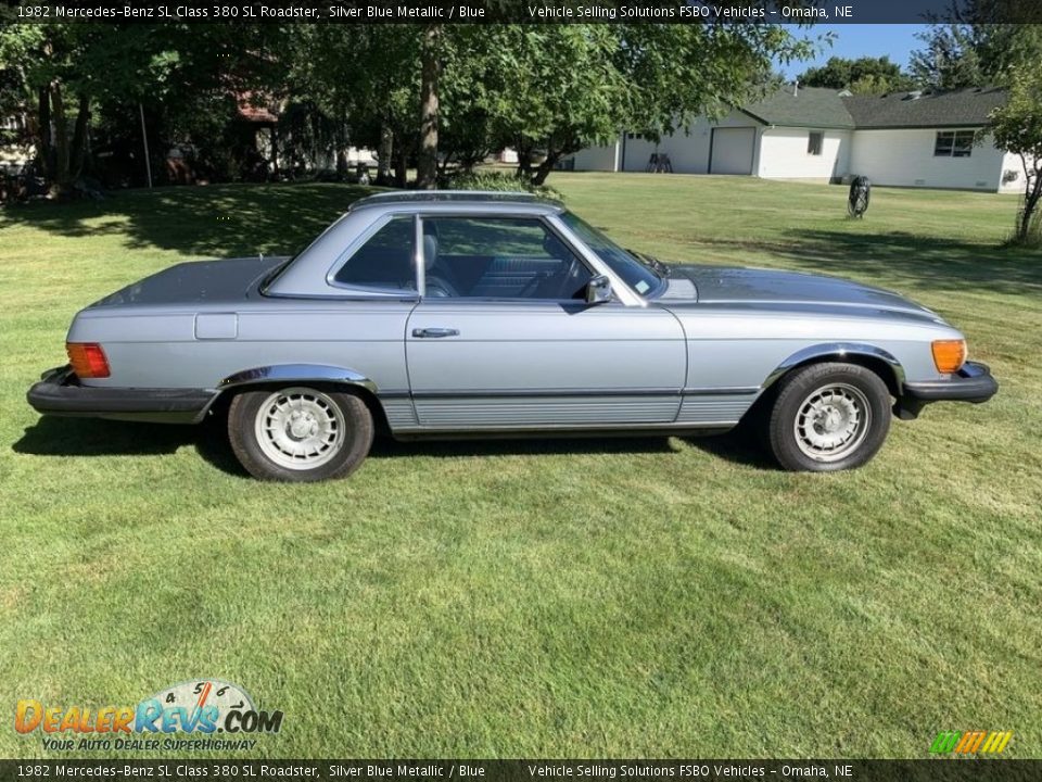 Silver Blue Metallic 1982 Mercedes-Benz SL Class 380 SL Roadster Photo #10