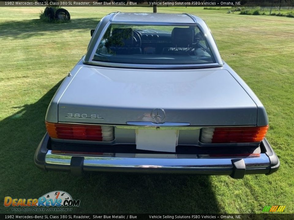 1982 Mercedes-Benz SL Class 380 SL Roadster Silver Blue Metallic / Blue Photo #12