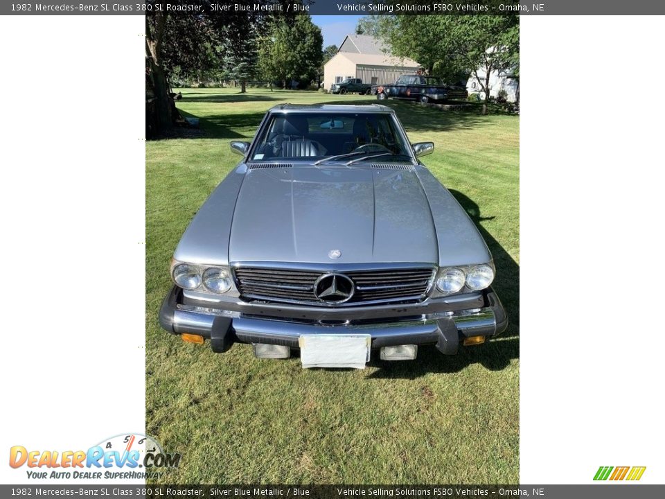 1982 Mercedes-Benz SL Class 380 SL Roadster Silver Blue Metallic / Blue Photo #13