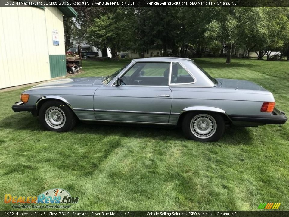 Silver Blue Metallic 1982 Mercedes-Benz SL Class 380 SL Roadster Photo #14