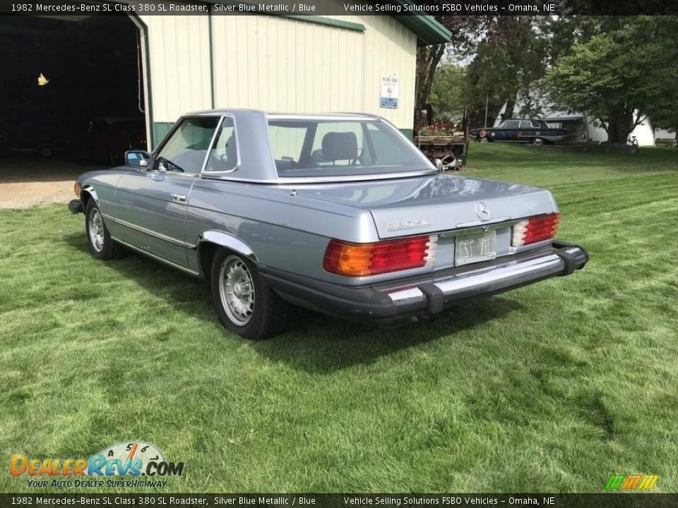 1982 Mercedes-Benz SL Class 380 SL Roadster Silver Blue Metallic / Blue Photo #15