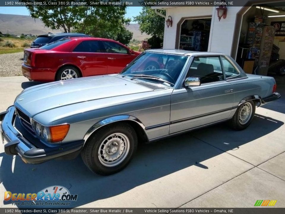 Silver Blue Metallic 1982 Mercedes-Benz SL Class 380 SL Roadster Photo #17