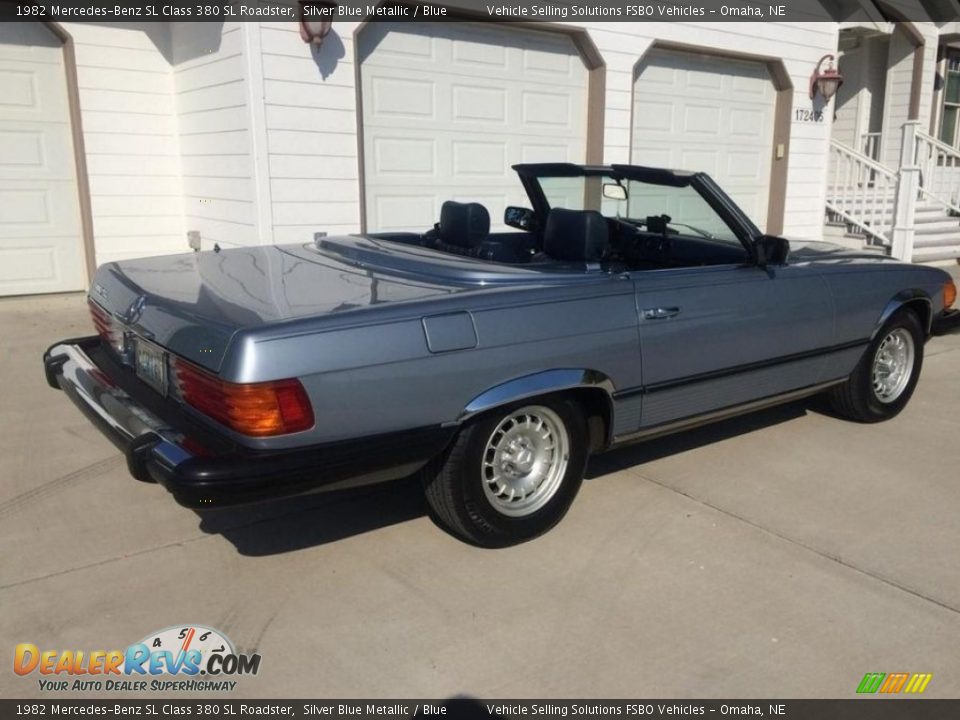 Silver Blue Metallic 1982 Mercedes-Benz SL Class 380 SL Roadster Photo #19