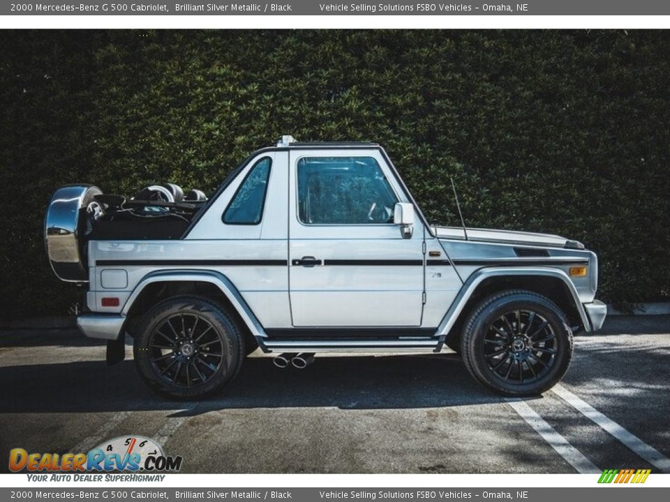 Brilliant Silver Metallic 2000 Mercedes-Benz G 500 Cabriolet Photo #2