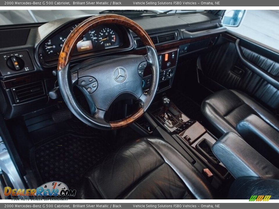 Black Interior - 2000 Mercedes-Benz G 500 Cabriolet Photo #4