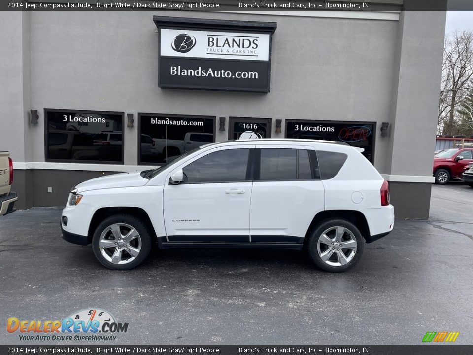 2014 Jeep Compass Latitude Bright White / Dark Slate Gray/Light Pebble Photo #1