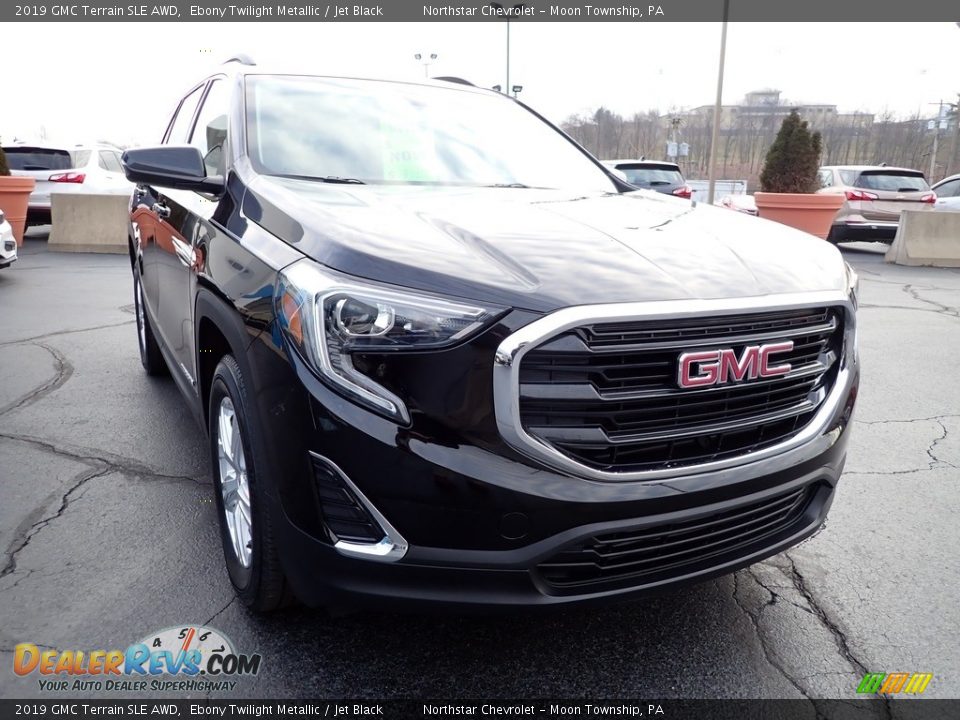 2019 GMC Terrain SLE AWD Ebony Twilight Metallic / Jet Black Photo #12