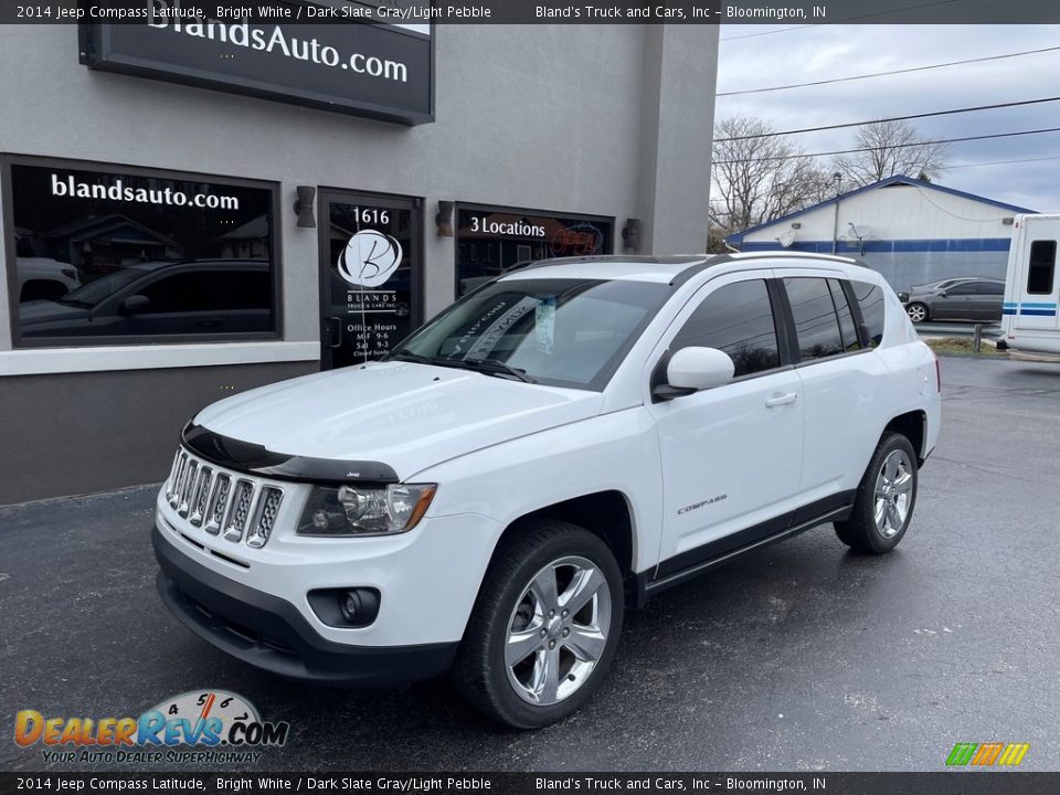 2014 Jeep Compass Latitude Bright White / Dark Slate Gray/Light Pebble Photo #2