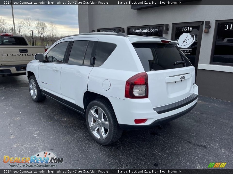 2014 Jeep Compass Latitude Bright White / Dark Slate Gray/Light Pebble Photo #3