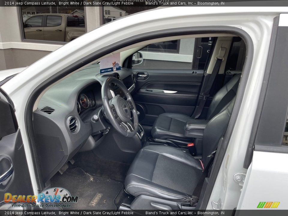 2014 Jeep Compass Latitude Bright White / Dark Slate Gray/Light Pebble Photo #6