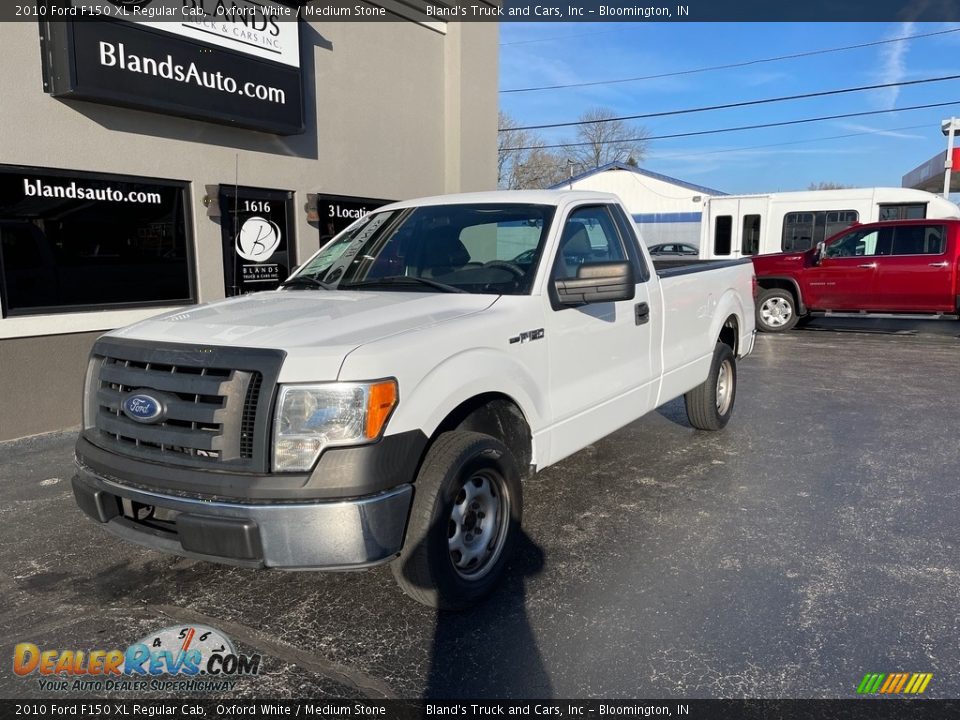 2010 Ford F150 XL Regular Cab Oxford White / Medium Stone Photo #2