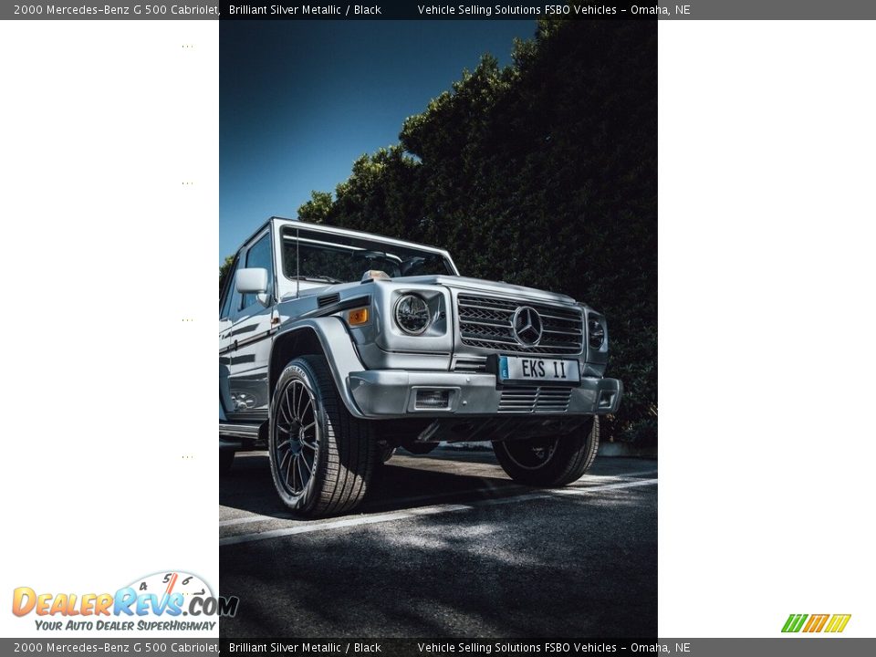 2000 Mercedes-Benz G 500 Cabriolet Brilliant Silver Metallic / Black Photo #26