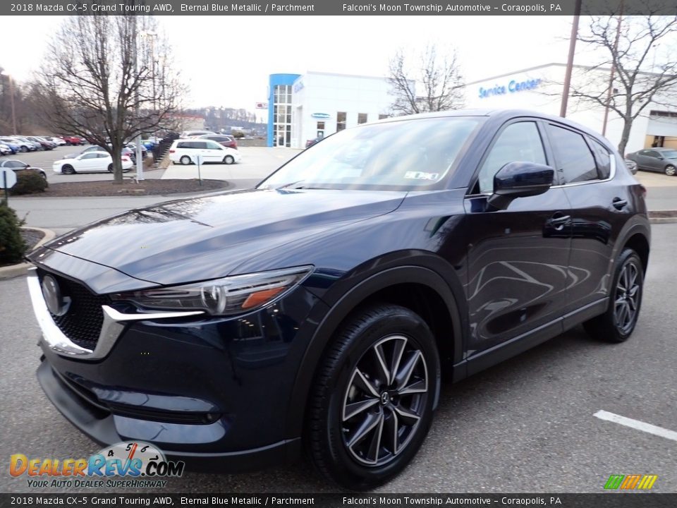 2018 Mazda CX-5 Grand Touring AWD Eternal Blue Metallic / Parchment Photo #7