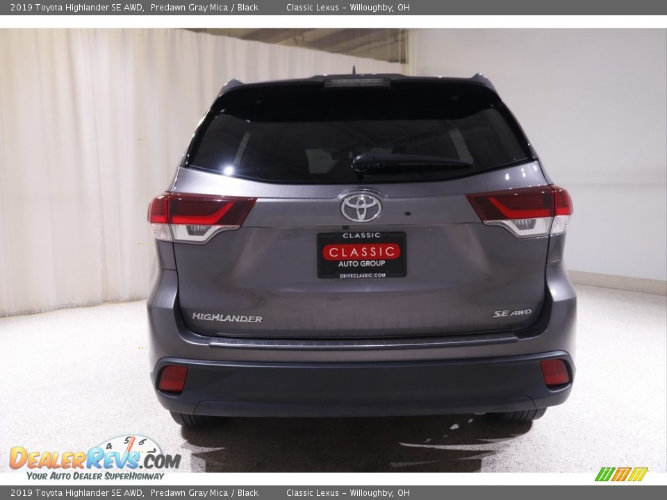 2019 Toyota Highlander SE AWD Predawn Gray Mica / Black Photo #19