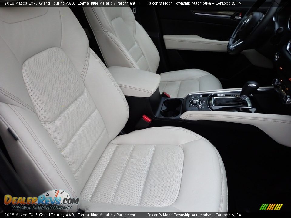 2018 Mazda CX-5 Grand Touring AWD Eternal Blue Metallic / Parchment Photo #11