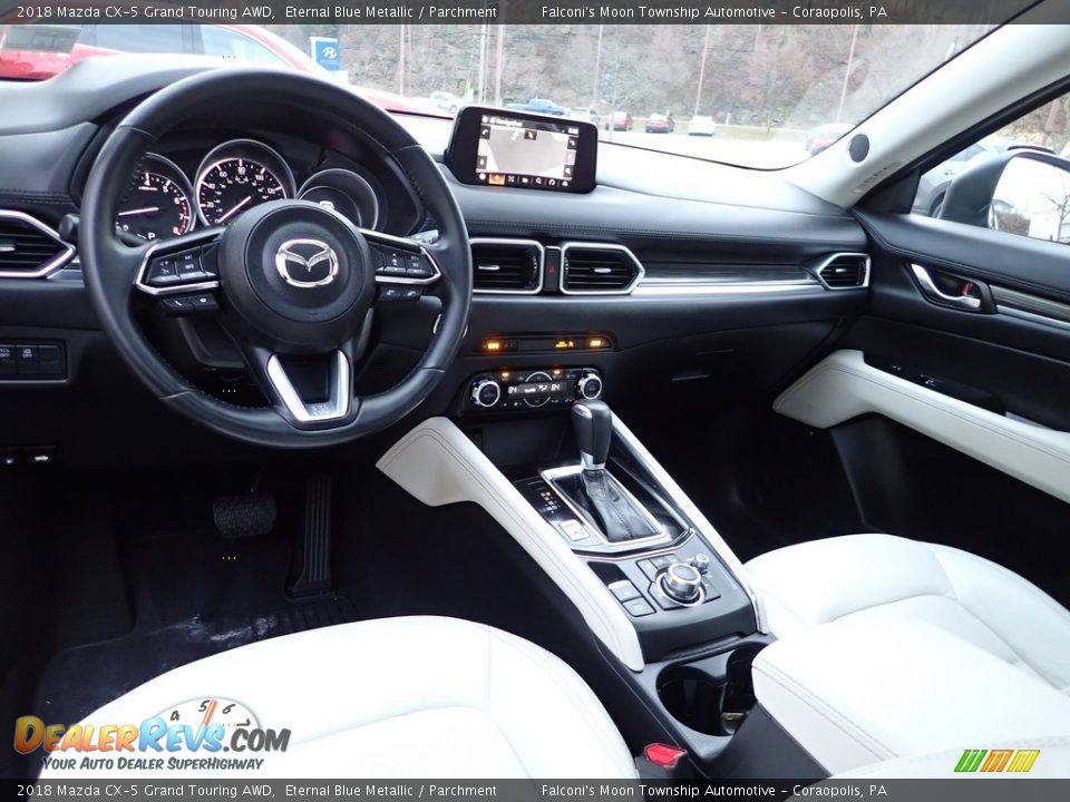 2018 Mazda CX-5 Grand Touring AWD Eternal Blue Metallic / Parchment Photo #20
